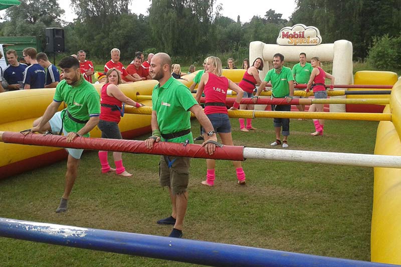 Das Gartenpirat-Team beim Lebendkicker