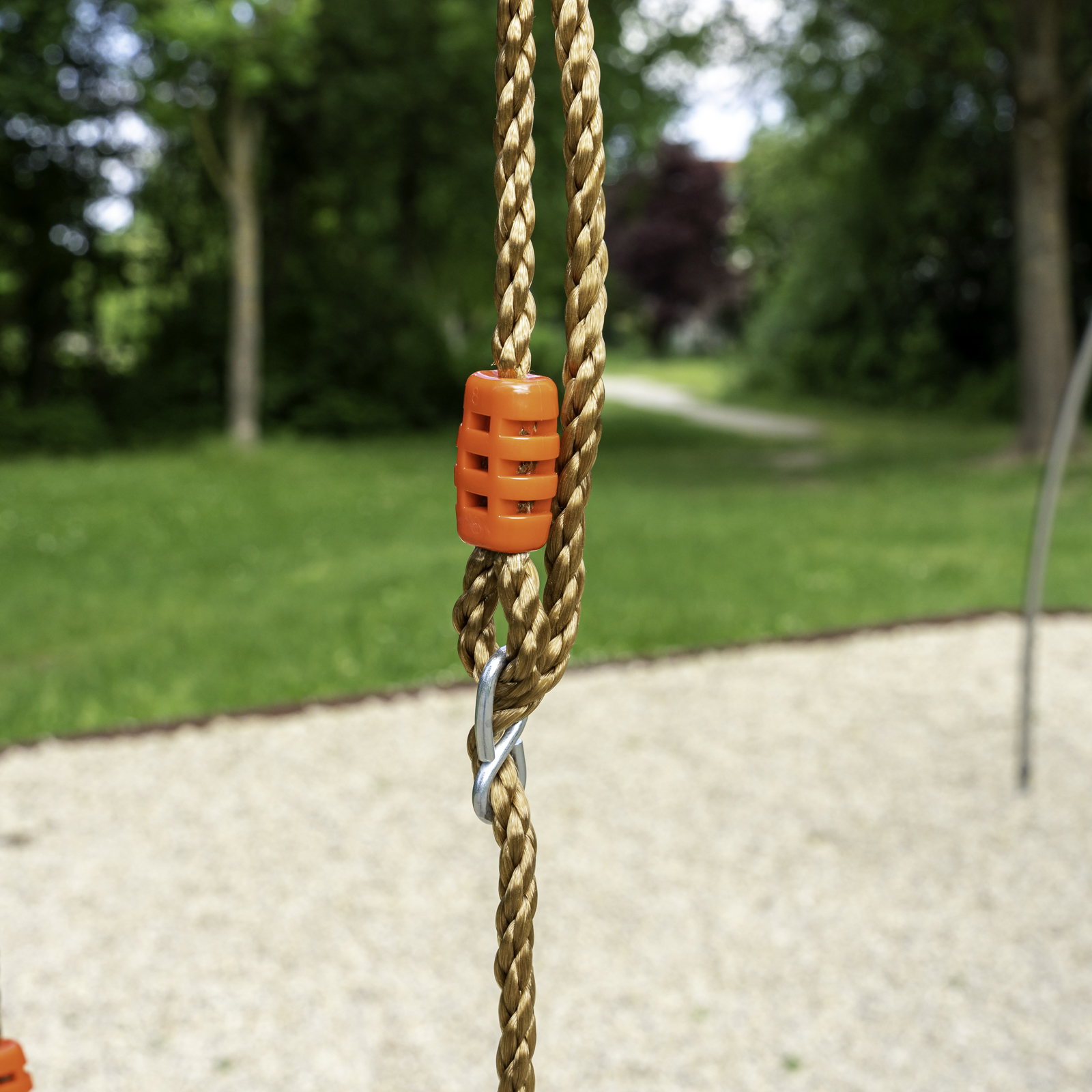 Trapez mit Kunststoffringen Turngerät Schaukel Höhe bis 2,55m