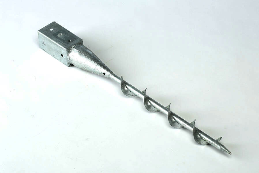 111YaBe5qo4HVHK7 Einschlagbodenhülse Pfostenträger Spirale zum Eindrehen für Pfosten