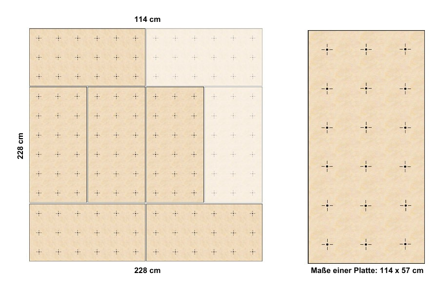 Zusatz-Wandplatte ZIW1 114x57 cm für Indoor-Kletterwand