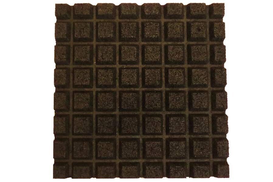 Fallschutzmatte mit Kunstrasen 50x50 cm Stärke 50 mm grün Matte Platte Grasmatte