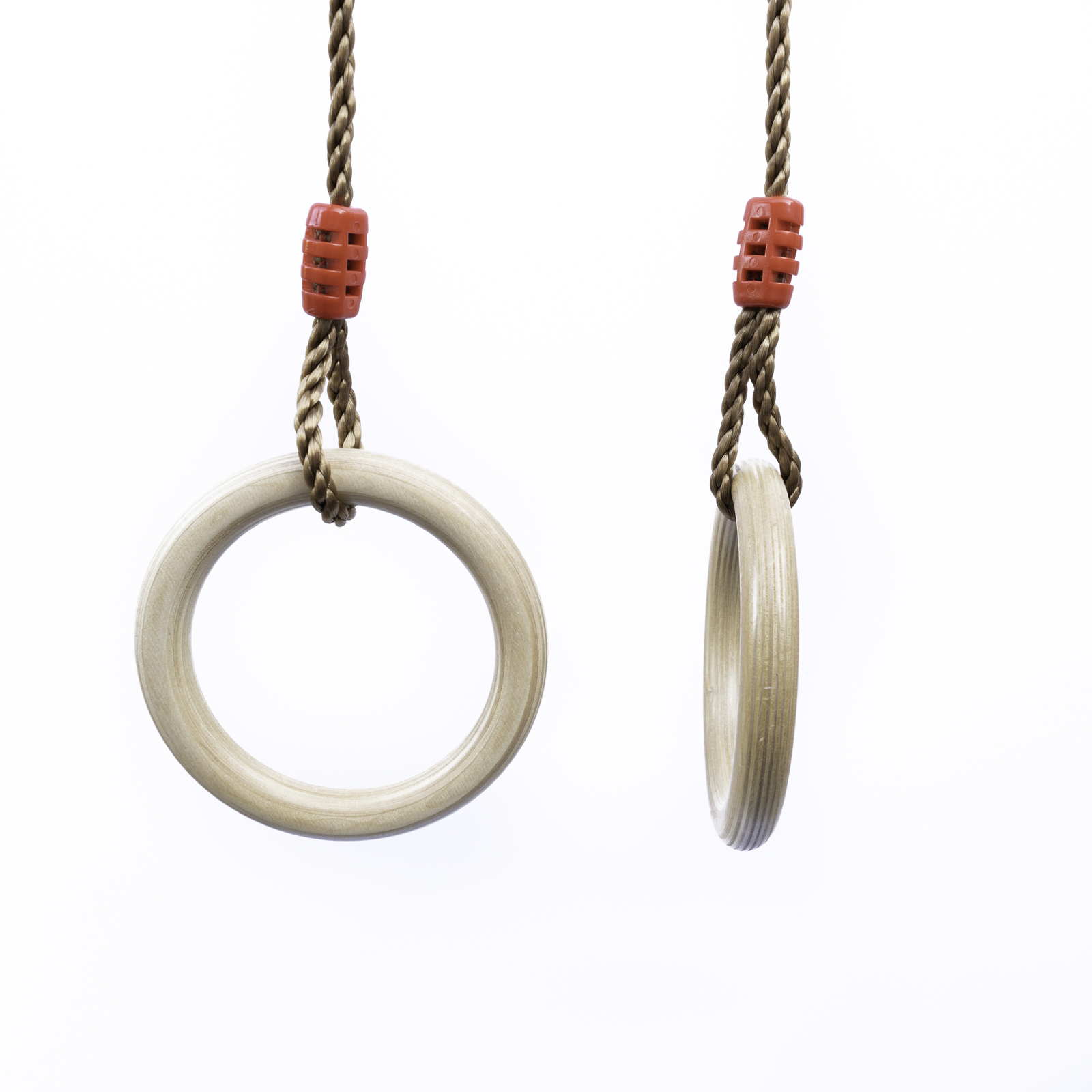 Turnringe für Kinder aus Holz wetterfest für Schaukel oder Spielturm