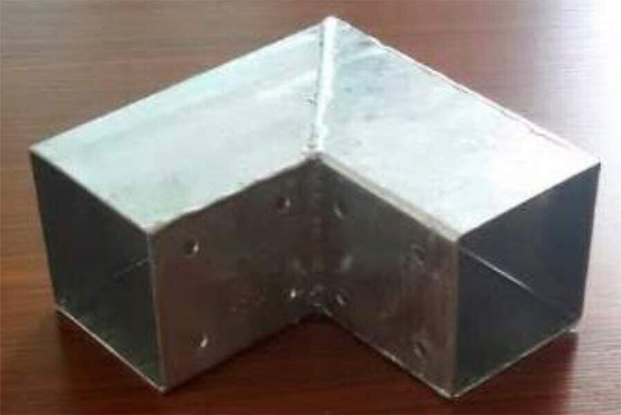 Holzverbinder Balken 90x90 mm Pfostenecke Pfostenverbinder Verbinder aus Stahl verzinkt