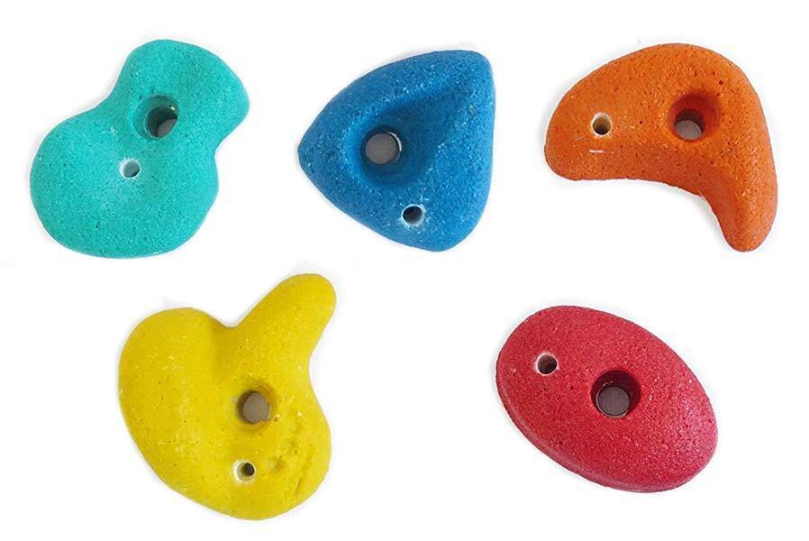 15er Set Klettersteine klein Klettergriffe für Kletterwand Spielturm