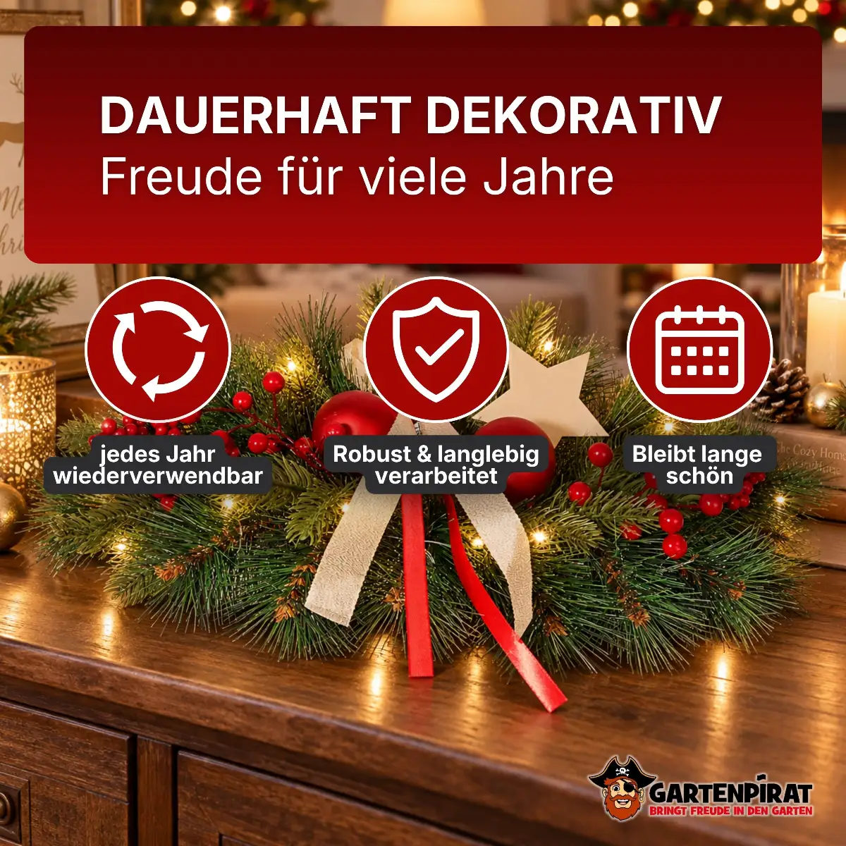 Adventsgesteck für viele Jahre
