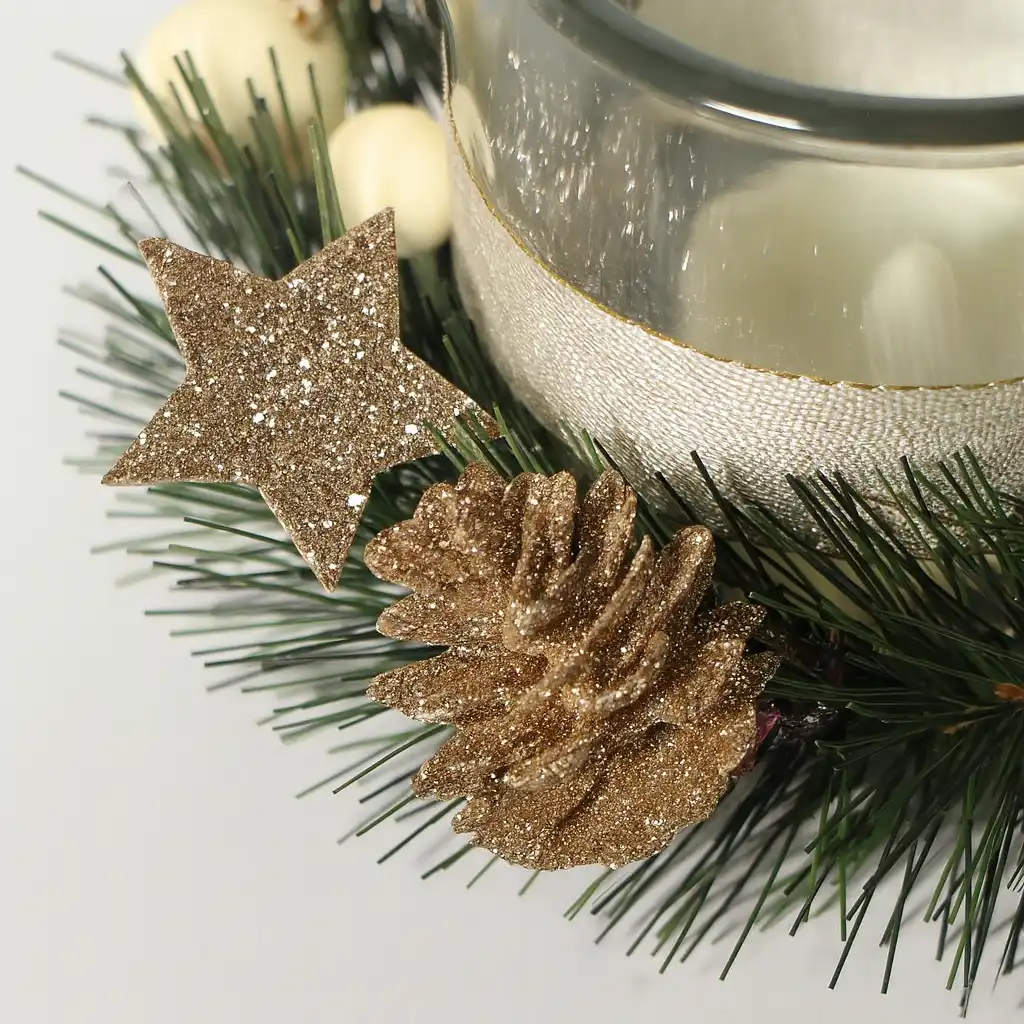 Teelichthalter Ø15 cm Grabgesteck für Allerheiligen