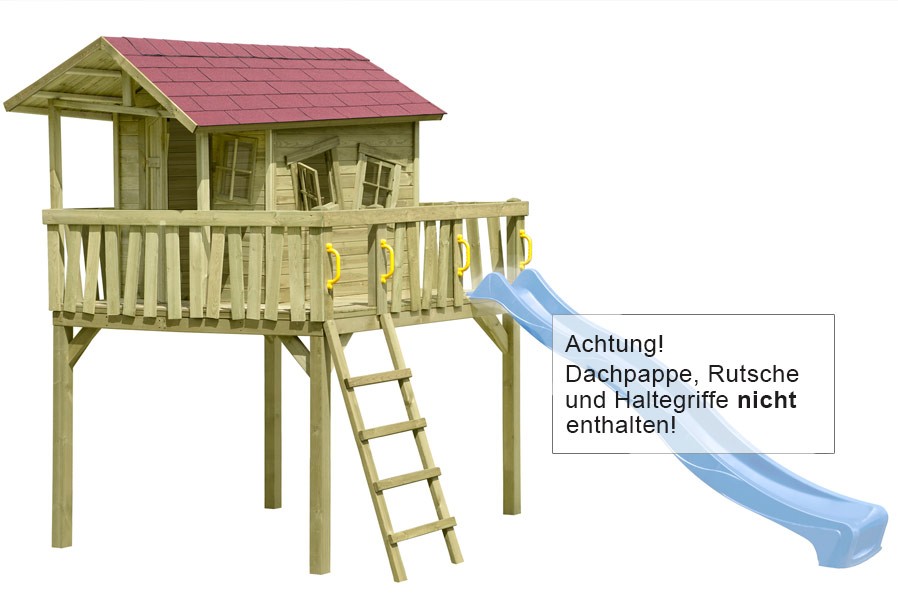 Stelzenhaus Maximilian-Fun optional mit Rutsche