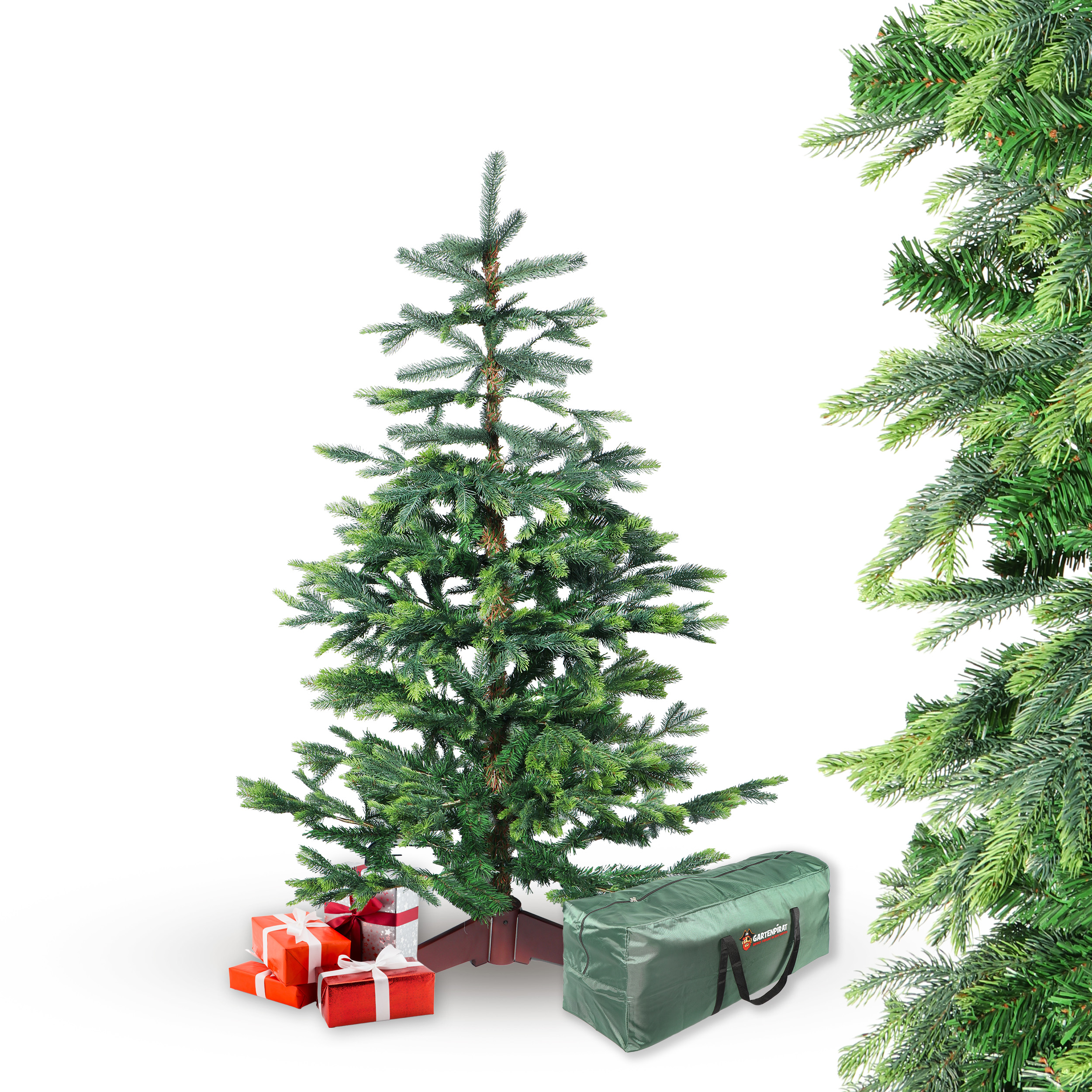 BonTree Fichte künstlicher Weihnachtsbaum ohne LED Christbaum Komfort Set