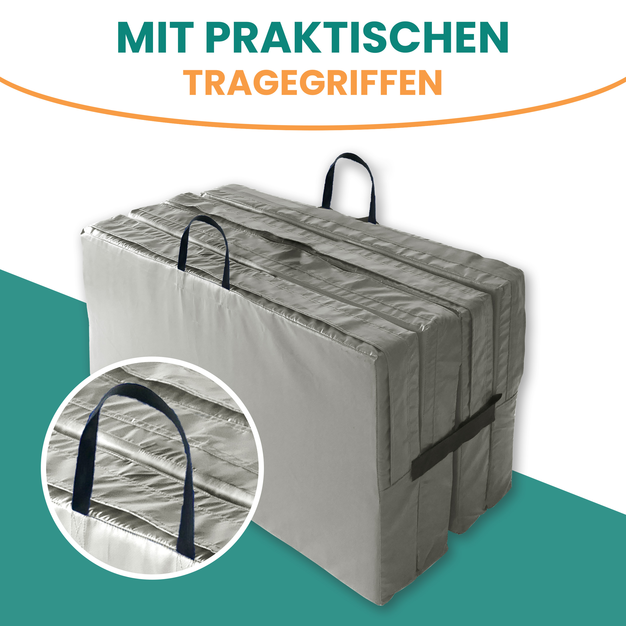 Universal Bodenmatte 4-teilig 200x100x10 cm Bouldermatte Weichbodenmatte klappbar