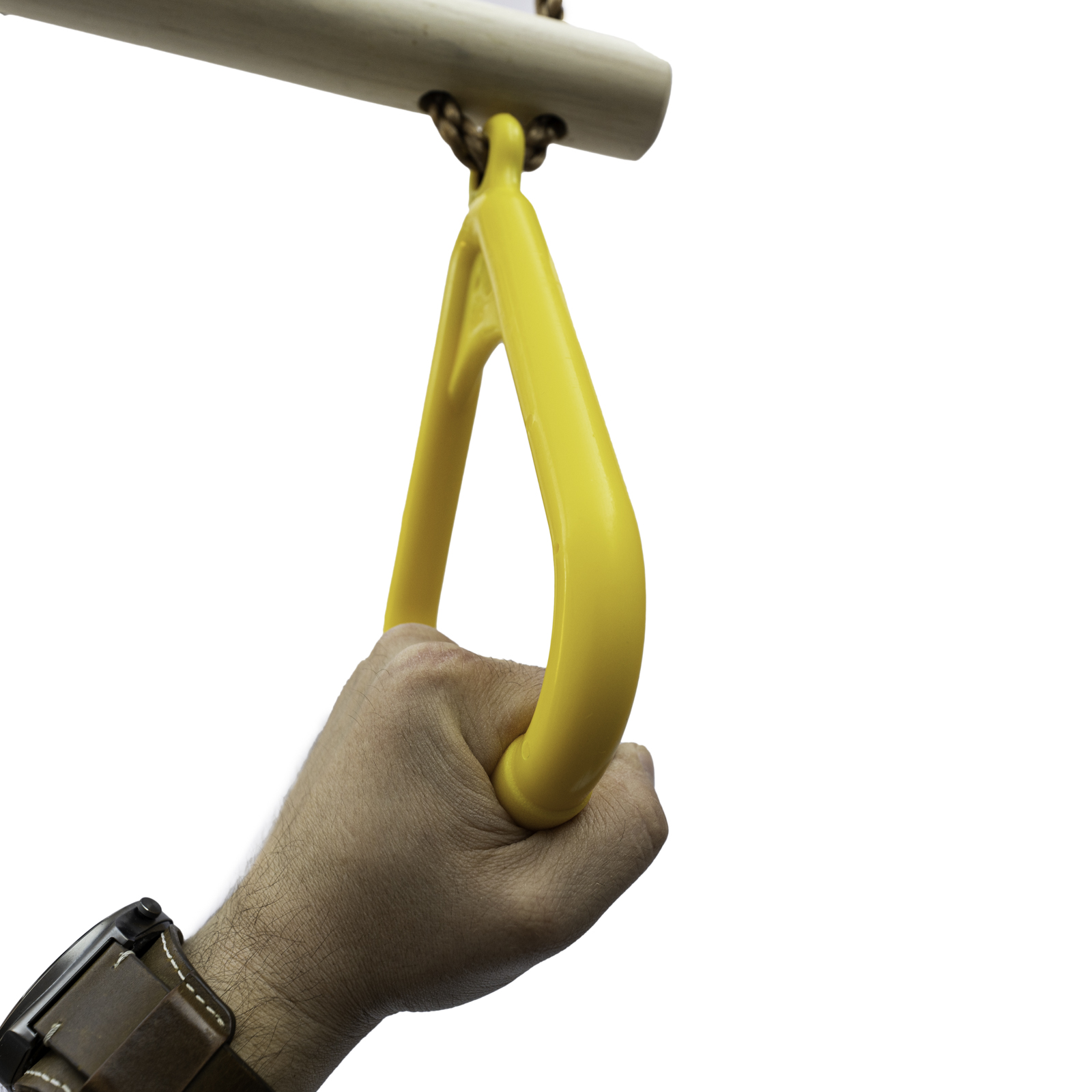 Trapez mit Kunststoffringen Turngerät Schaukel Höhe bis 2,55m