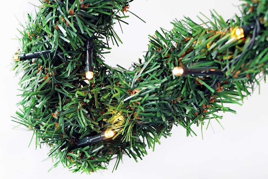 Girlanden-Stern mit LED-Beleuchtung warmweiß Lichterkette Stern Girlande