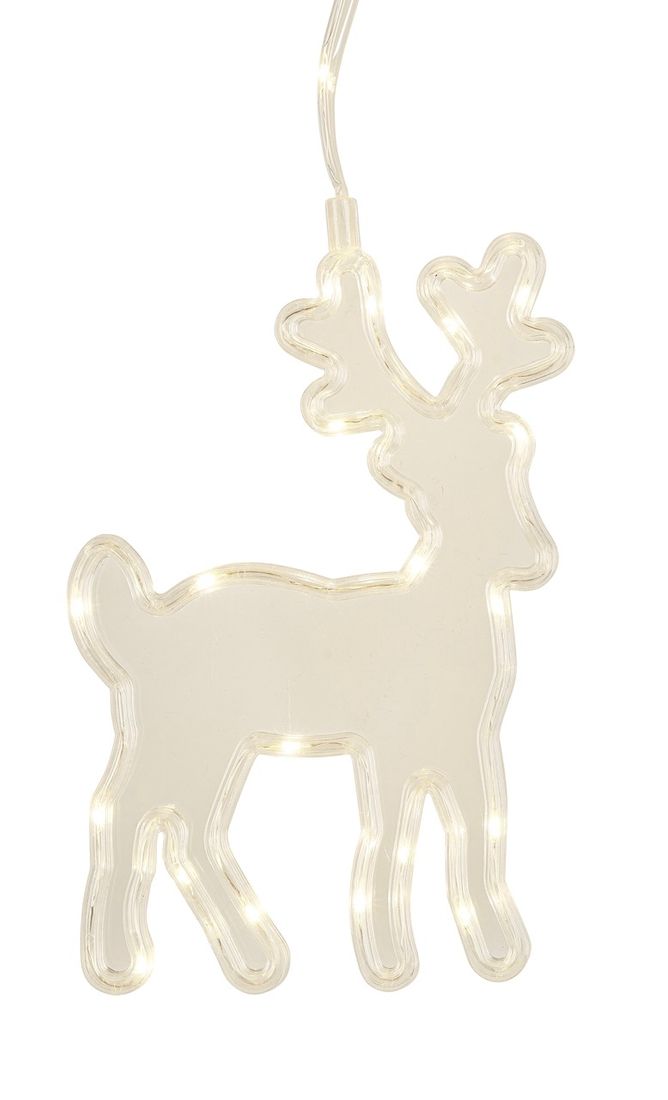 LED-Vorhang Weihnachtsmotive Lichterkette LED warmweiß Fensterdekoration außen innen