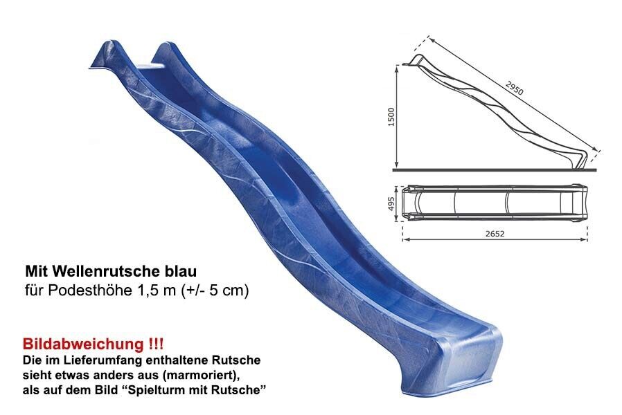 Spielturm Premium S für Kinder mit Sandkasten und Schaukel