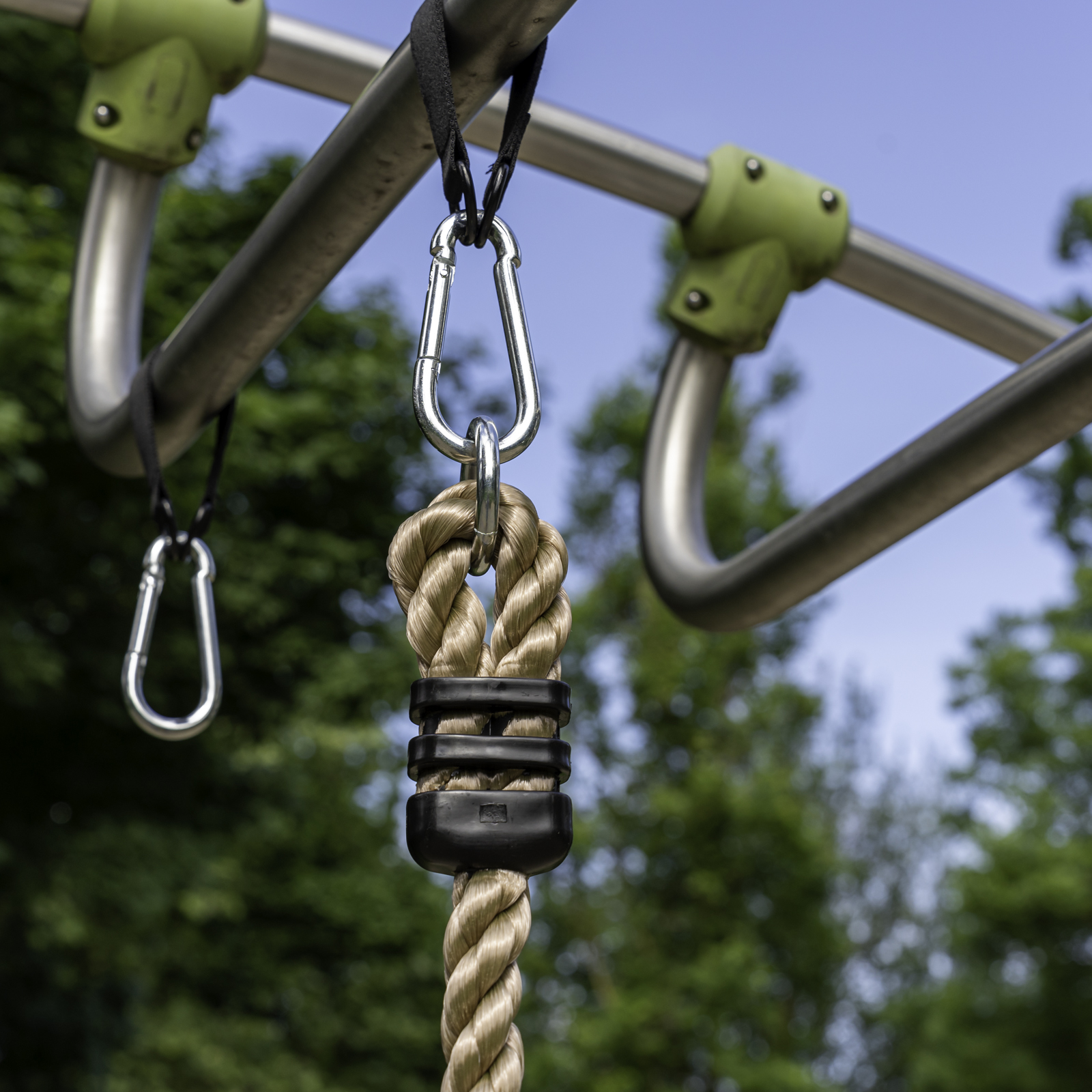 Kletterseil mit 3 Knoten, Länge: 200 cm, Ø 18 mm