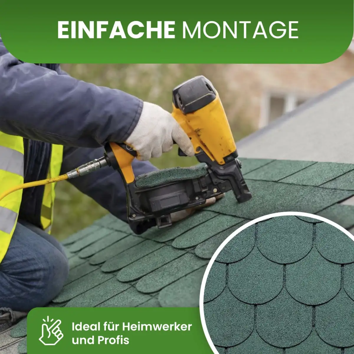 2 m² Dachschindeln Biberschwanz 