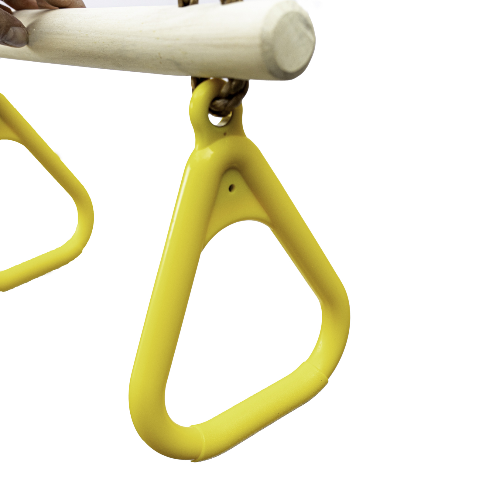 Trapez mit Kunststoffringen Turngerät Schaukel Höhe bis 2,55m