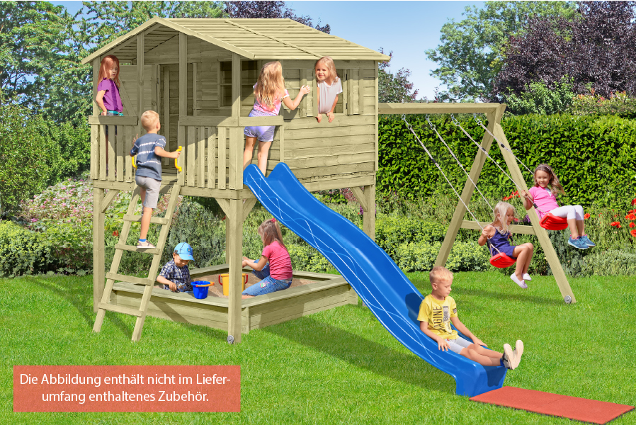 Stelzenhaus Lenny Kiefer KDI Stülpschalung 225 x 216 cm