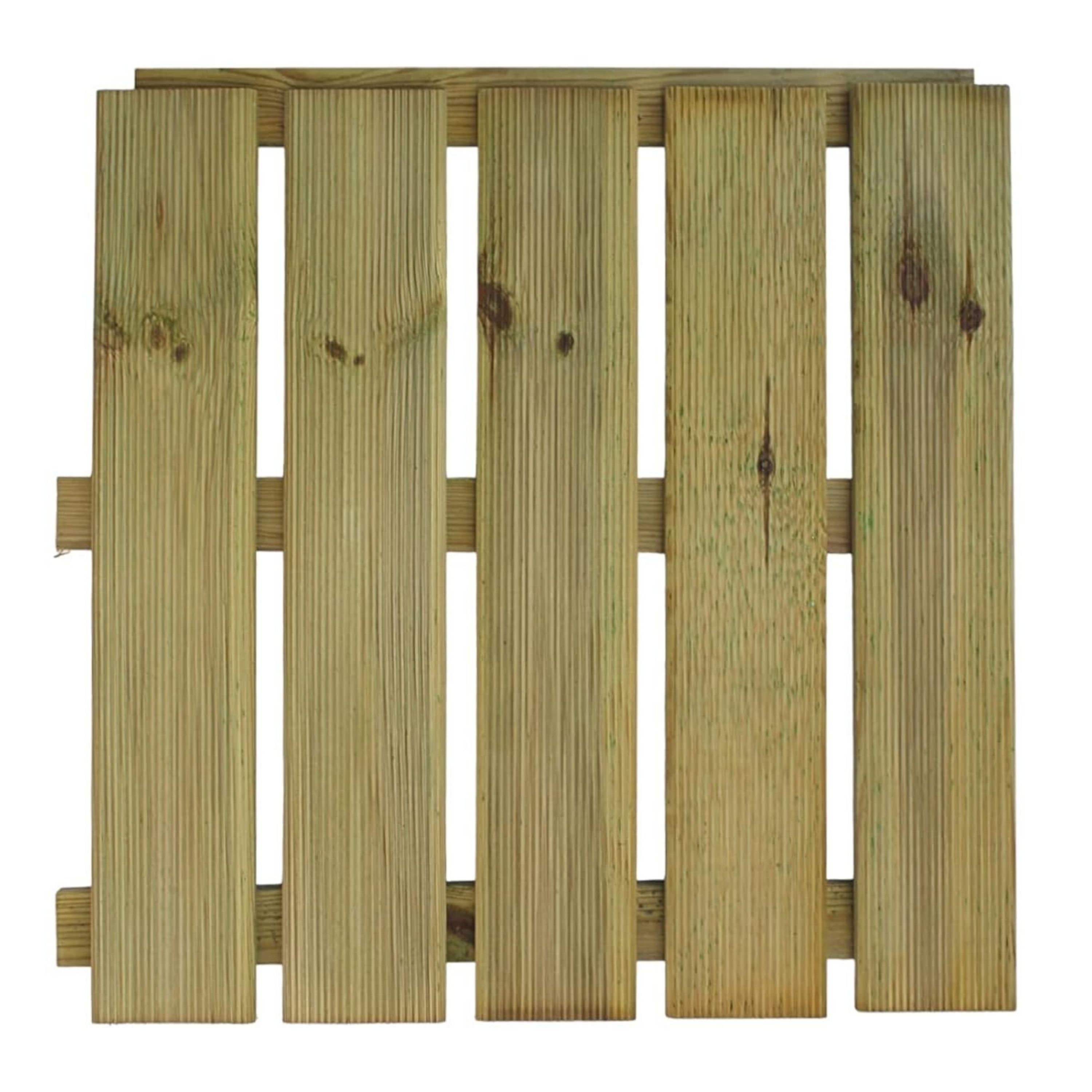 Holzfliese grün imprägniert 50x50 cm Fliese Bodenfliese Terrassenfliese