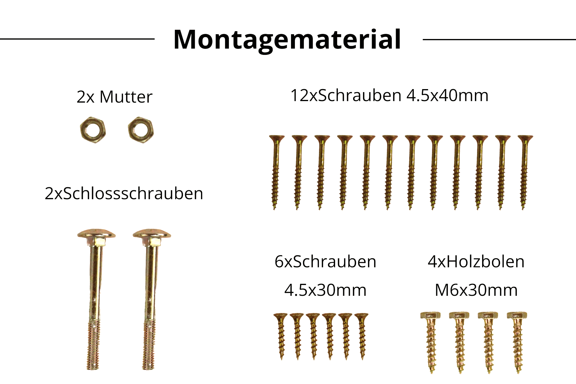 Zauntür-Beschlagsortiment mit Ladenbändern & Gartentorfalle Einzeltorbeschlag gelbverzinkt