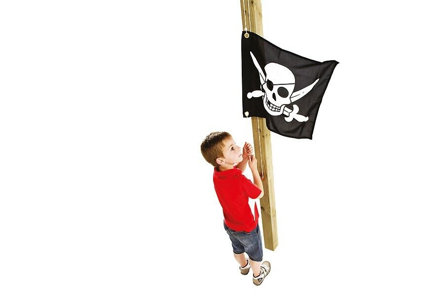 4WrSrudFUYivNH Hissfahne mit Flagge für Kinder Zubehör für Spielturm Fahne