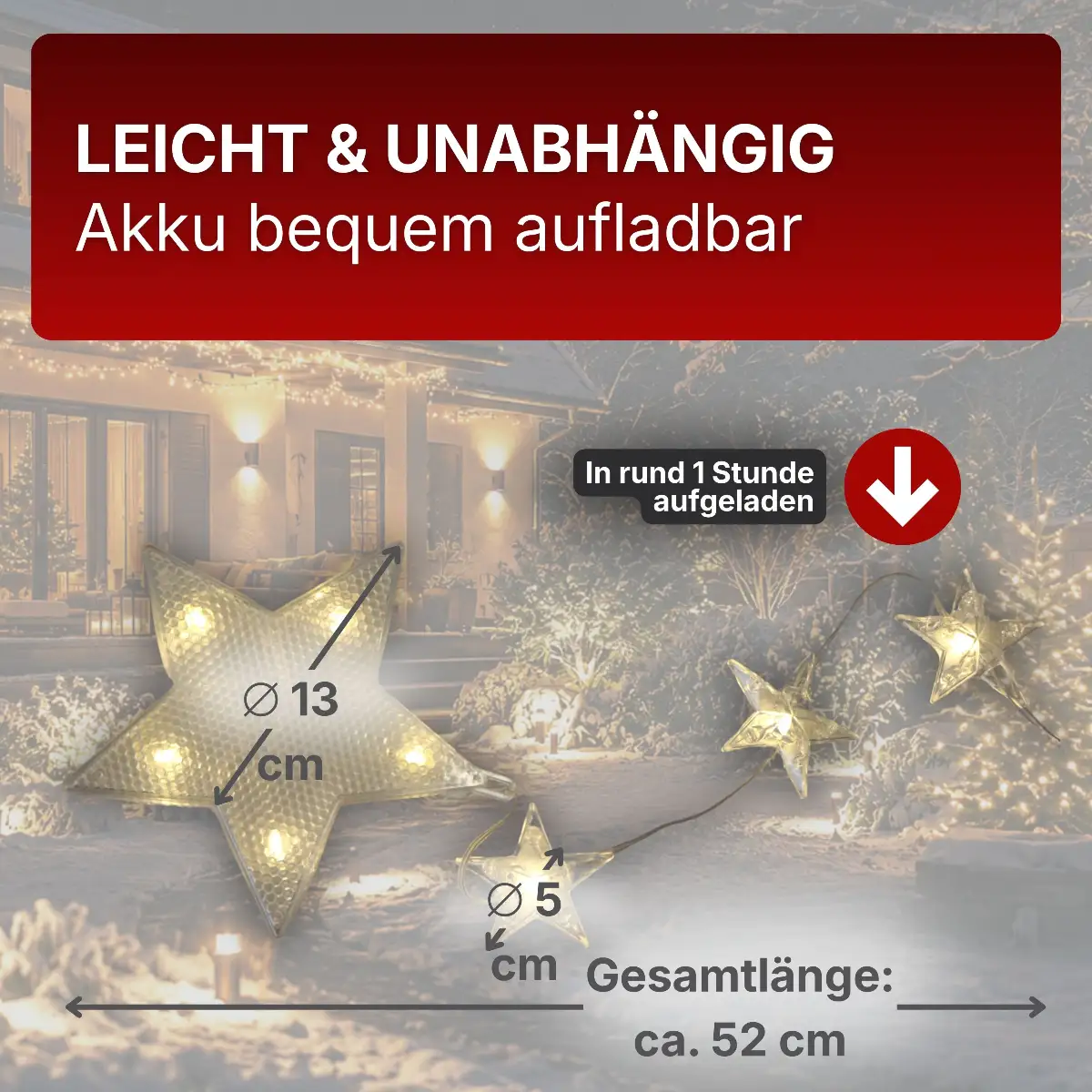Lichterkette wiederaufladbar