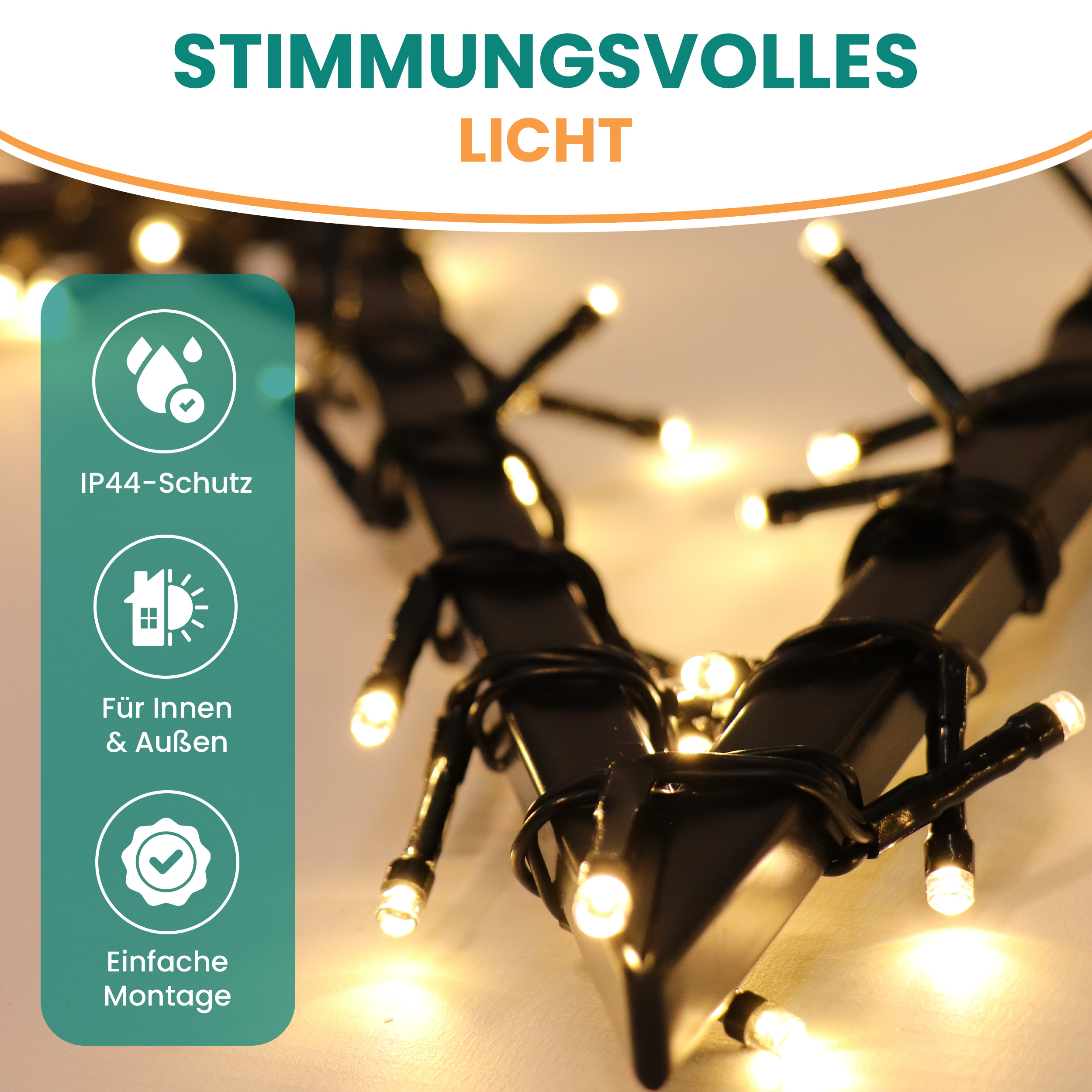 Sternschnuppe 60 x 115 cm mit Erdspieß Silhouette Komet 350 LED warmweiß Timer