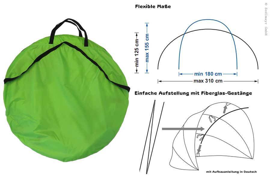 11Lrh42SYoCz0Un Sonnenschutz für Kinder Zelt Sonnenschutz Dach für Sandkasten 310x155 cm
