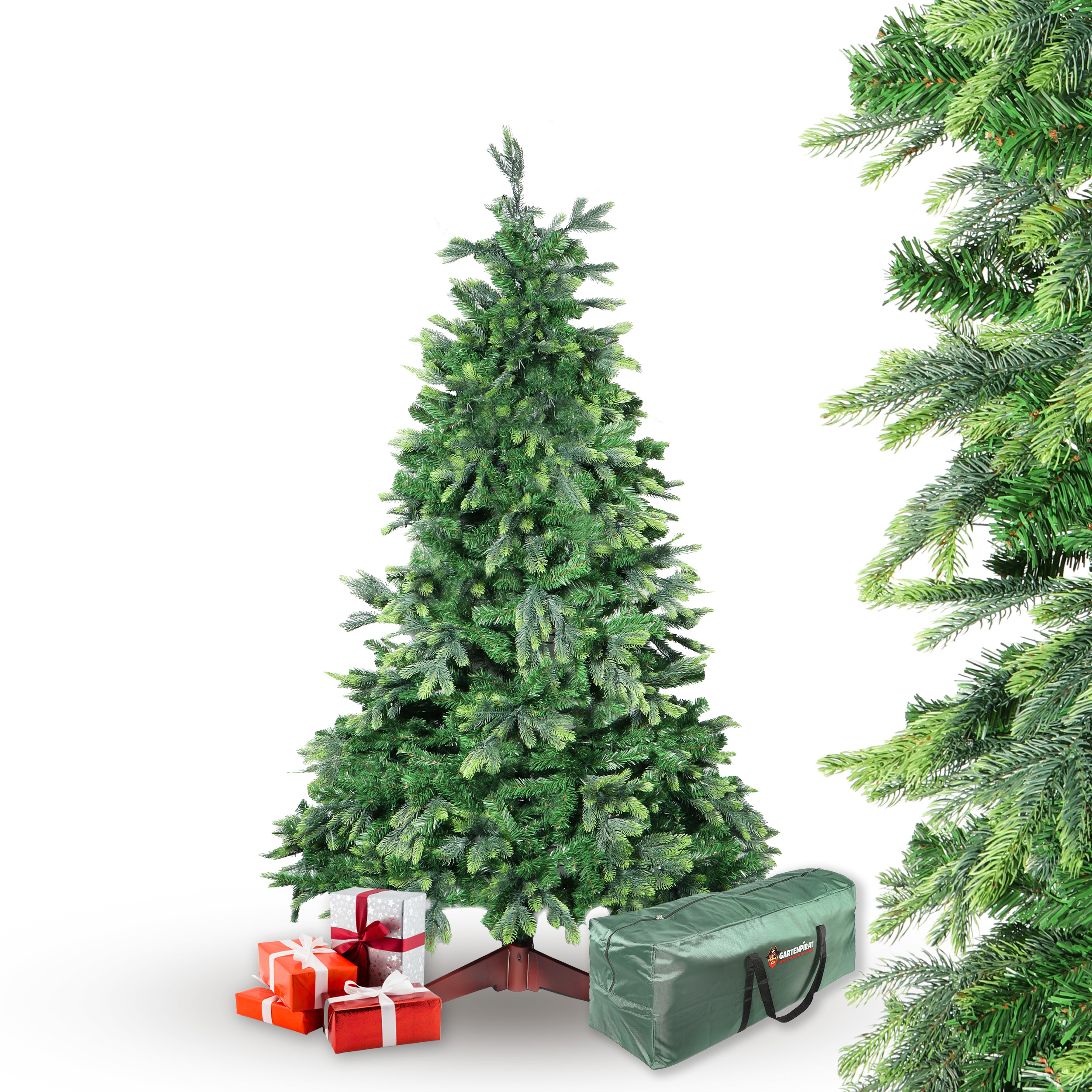 BonTree Tanne künstlicher Weihnachtsbaum ohne LED Christbaum Komfort Set