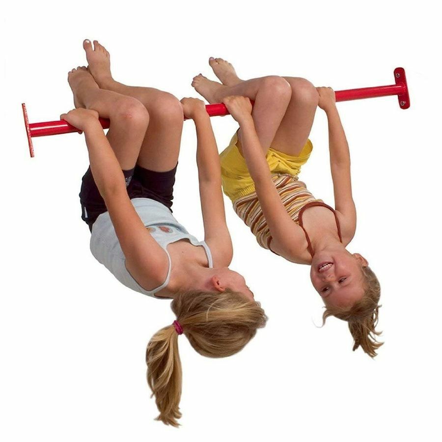 Reckstange rot für Spielplatz Turnstange für Turnreck Spielturm