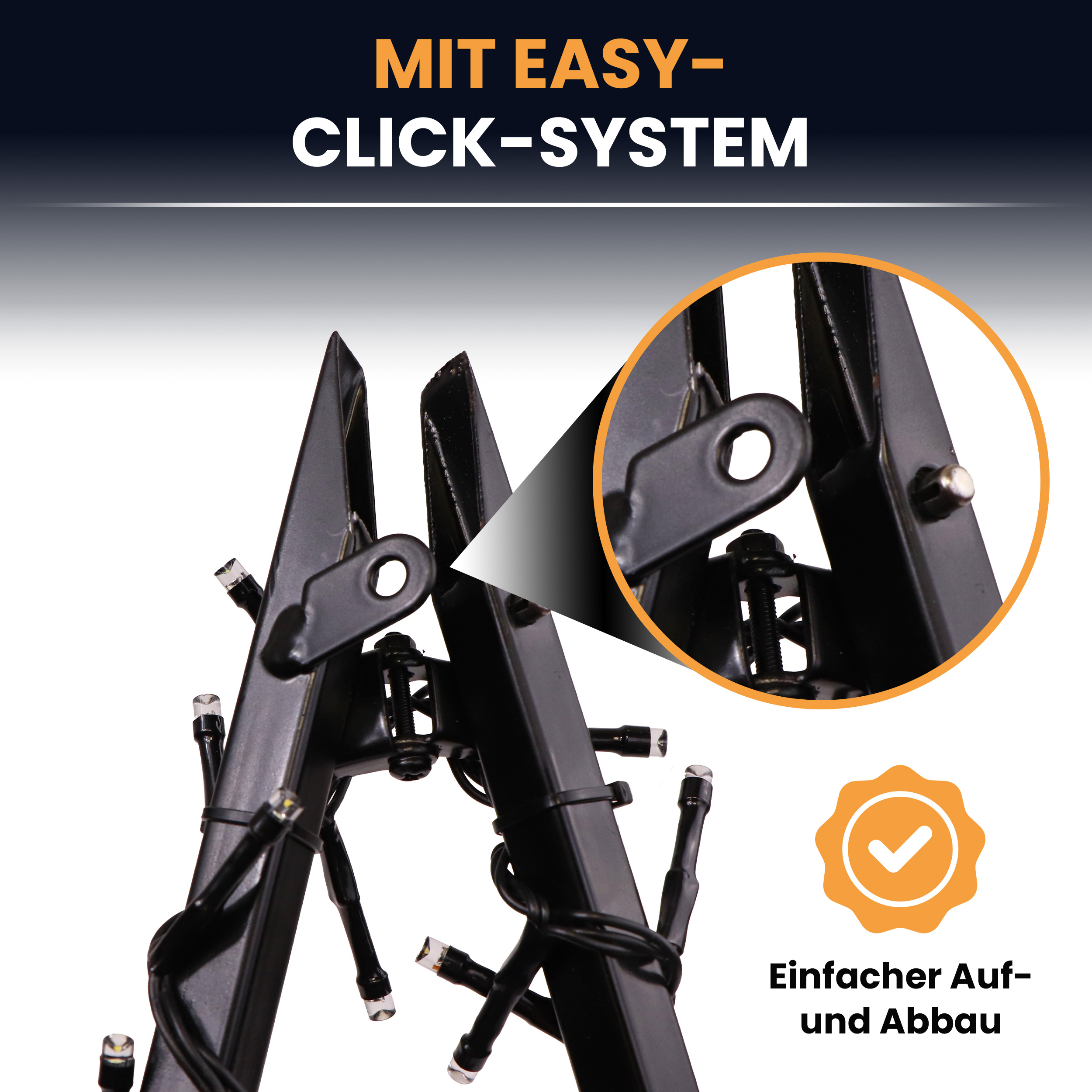 4AtLMuO2XjeR22 Gartenstern mit Erdspieß und LED Beleuchtung Weihnachtsstern