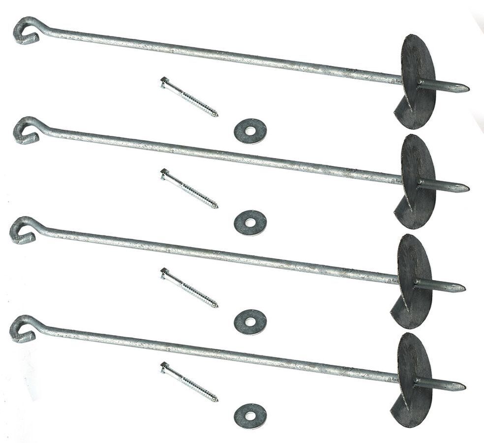 Bodenanker Schaukelanker verzinkt Erdanker Anker Schraubanker für Schaukel Spielturm