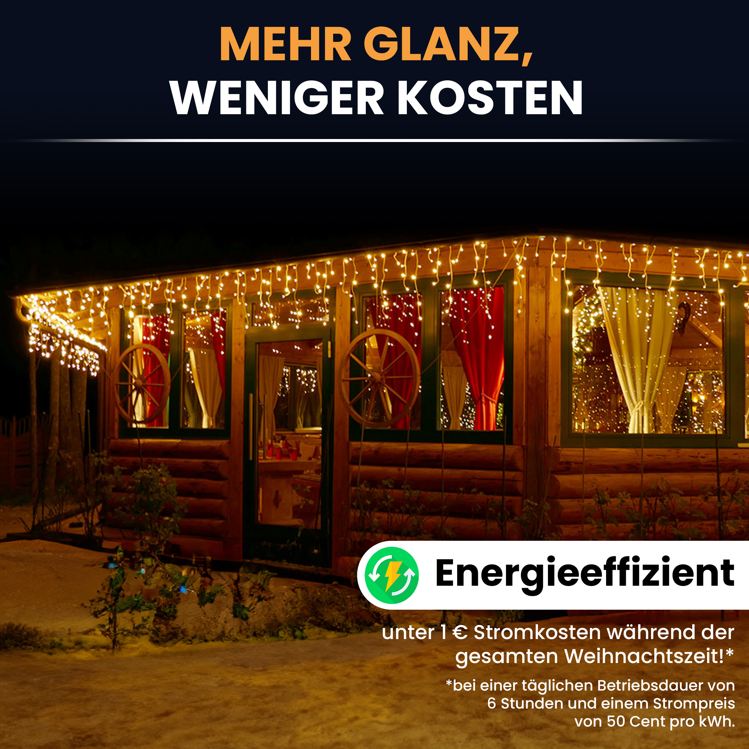 3LvOwnPbrX3Kp1 LED-Eisregen-Lichterkette LED Beleuchtung Lichterkette Eisregen