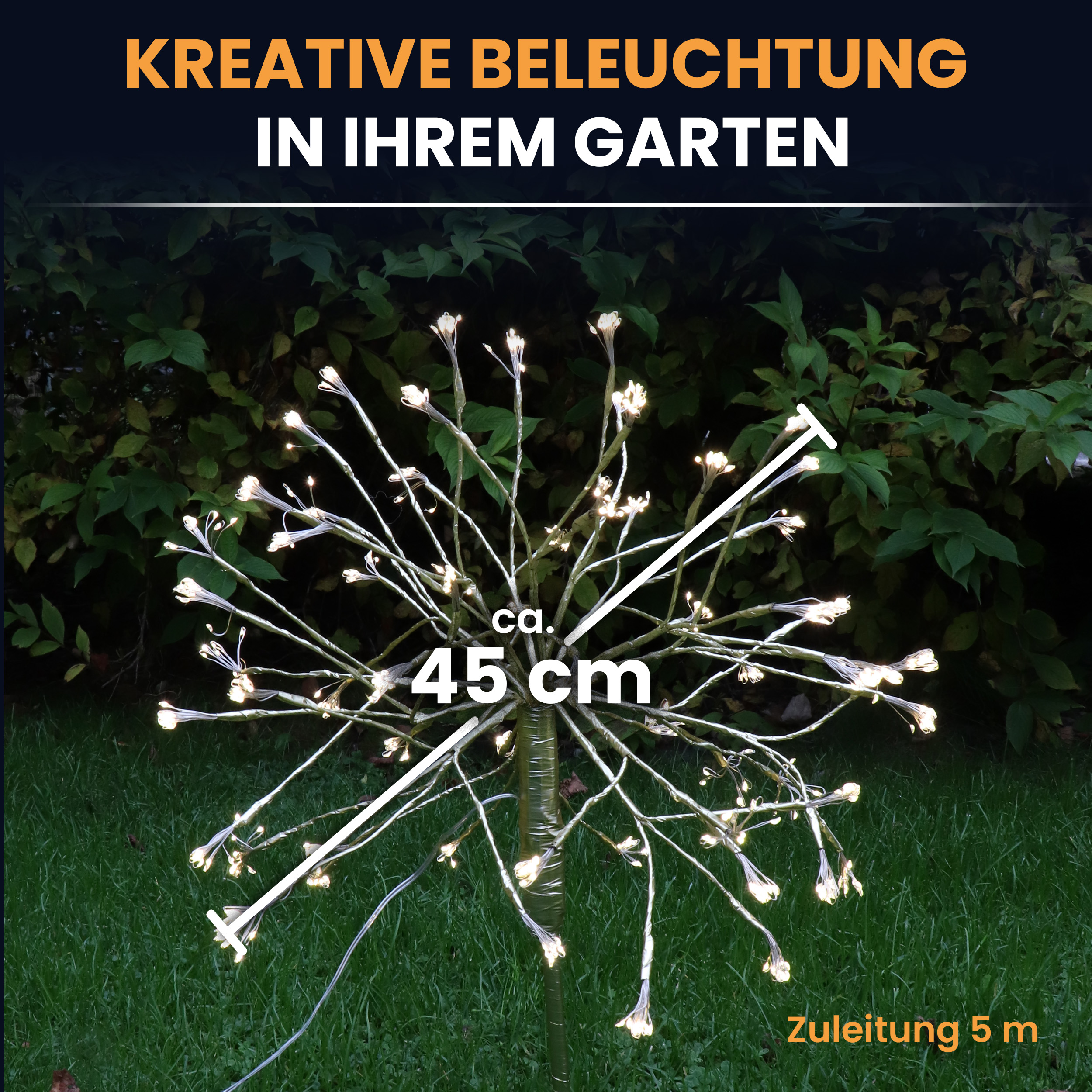Lichterbaum 50 cm 600 LED warmweiß Timer-Funktion LED-Dekoration LED-Baum Weihnachtsdeko