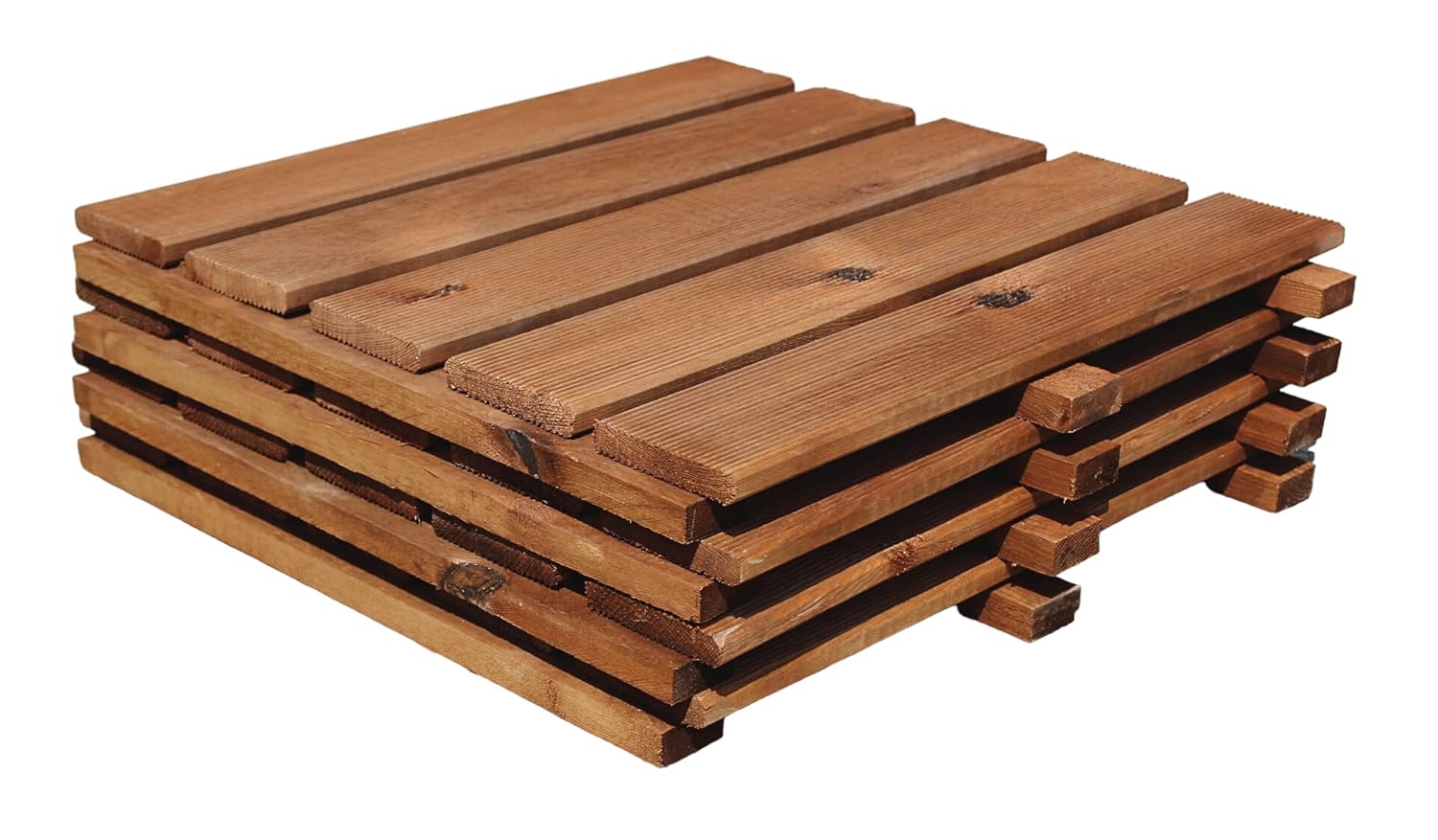 Holzfliese braun imprägniert 50x50 cm Fliese Bodenfliese Terrassenfliese