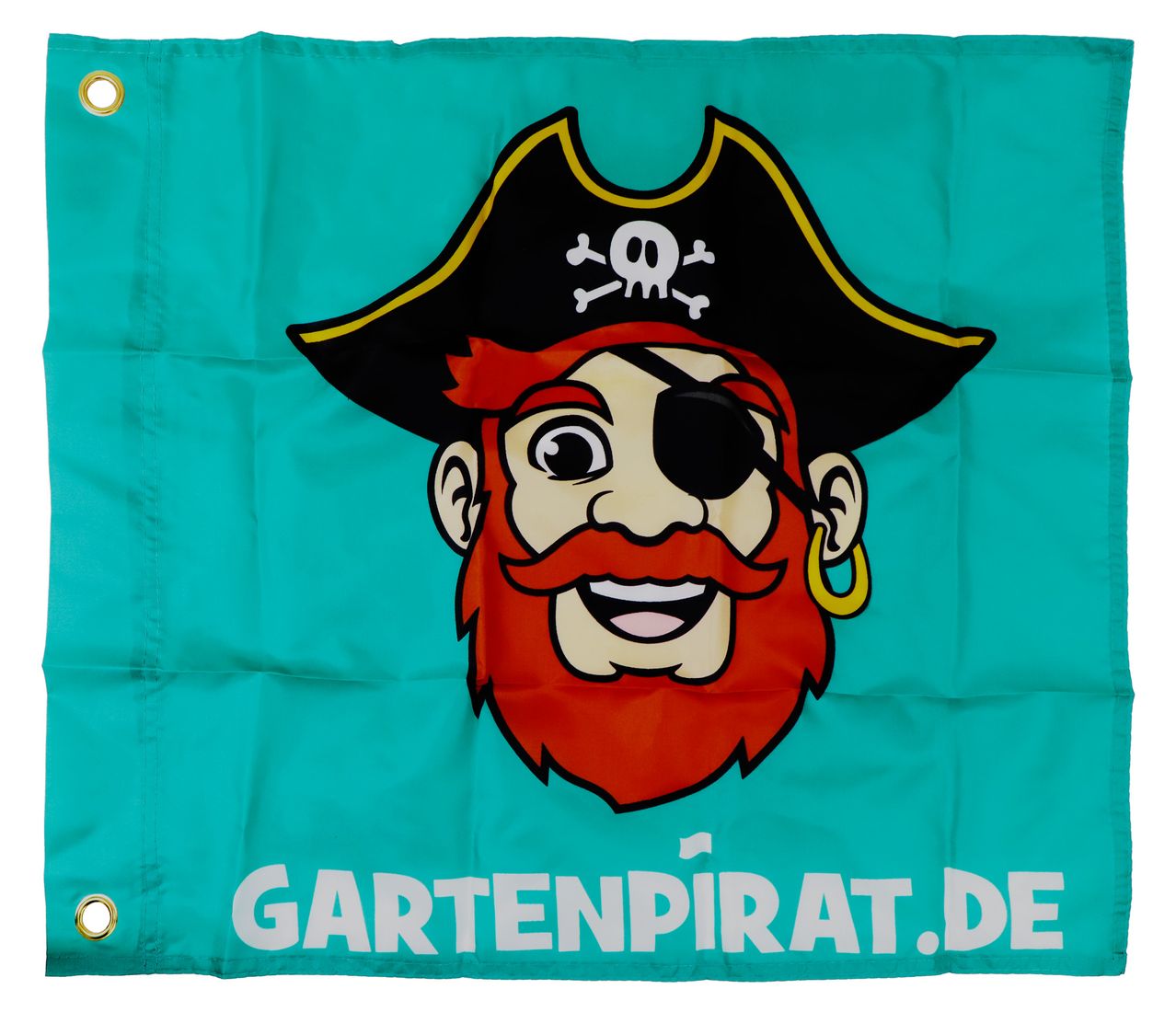 Gartenpirat-Flagge mit Hisssystem Kinder-Fahne zum Hissen