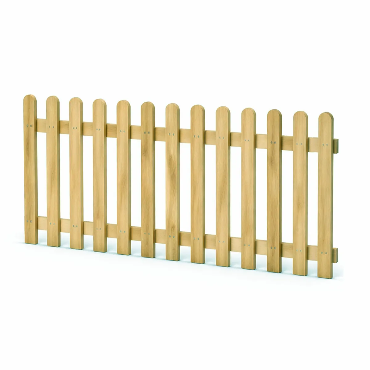 Holzpaket für Gartenzaun Lattenzaun inkl. Schrauben 180 cm breit Kiefer imprägniert Typ A