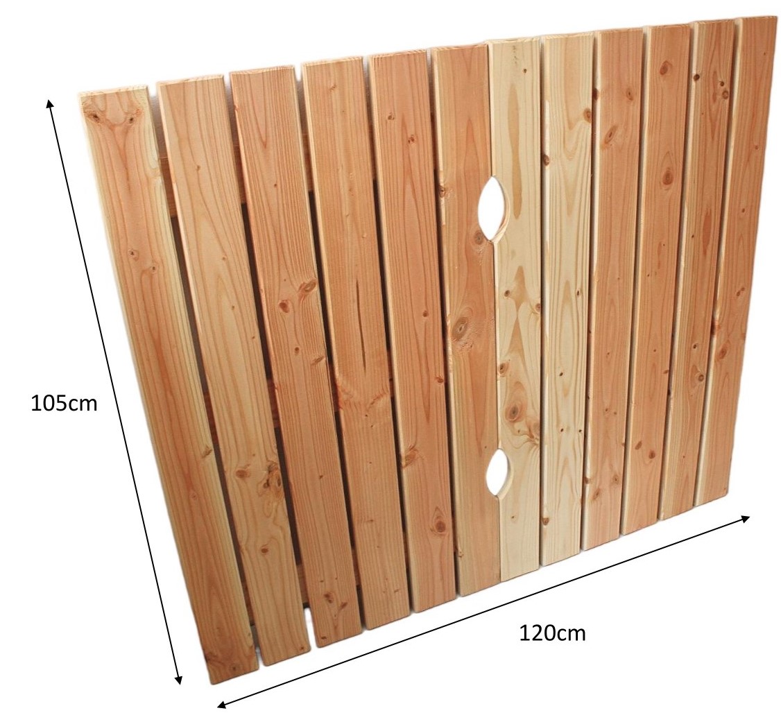 Sandkastendeckel BULLE aus Lärchenholz Holzdeckel Abdeckung