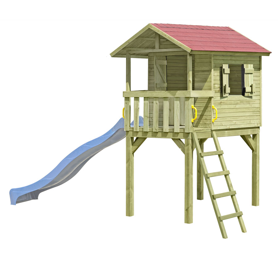 Stelzenhaus Baumhaus Justin optional mit Rutsche