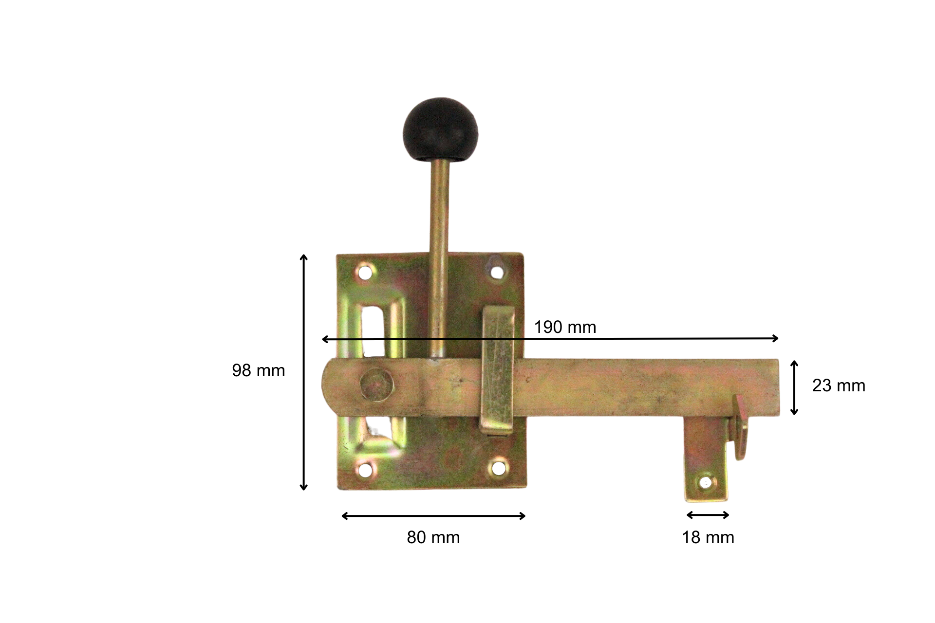 Zauntür-Beschlagsortiment mit Ladenbändern & Gartentorfalle Einzeltorbeschlag gelbverzinkt