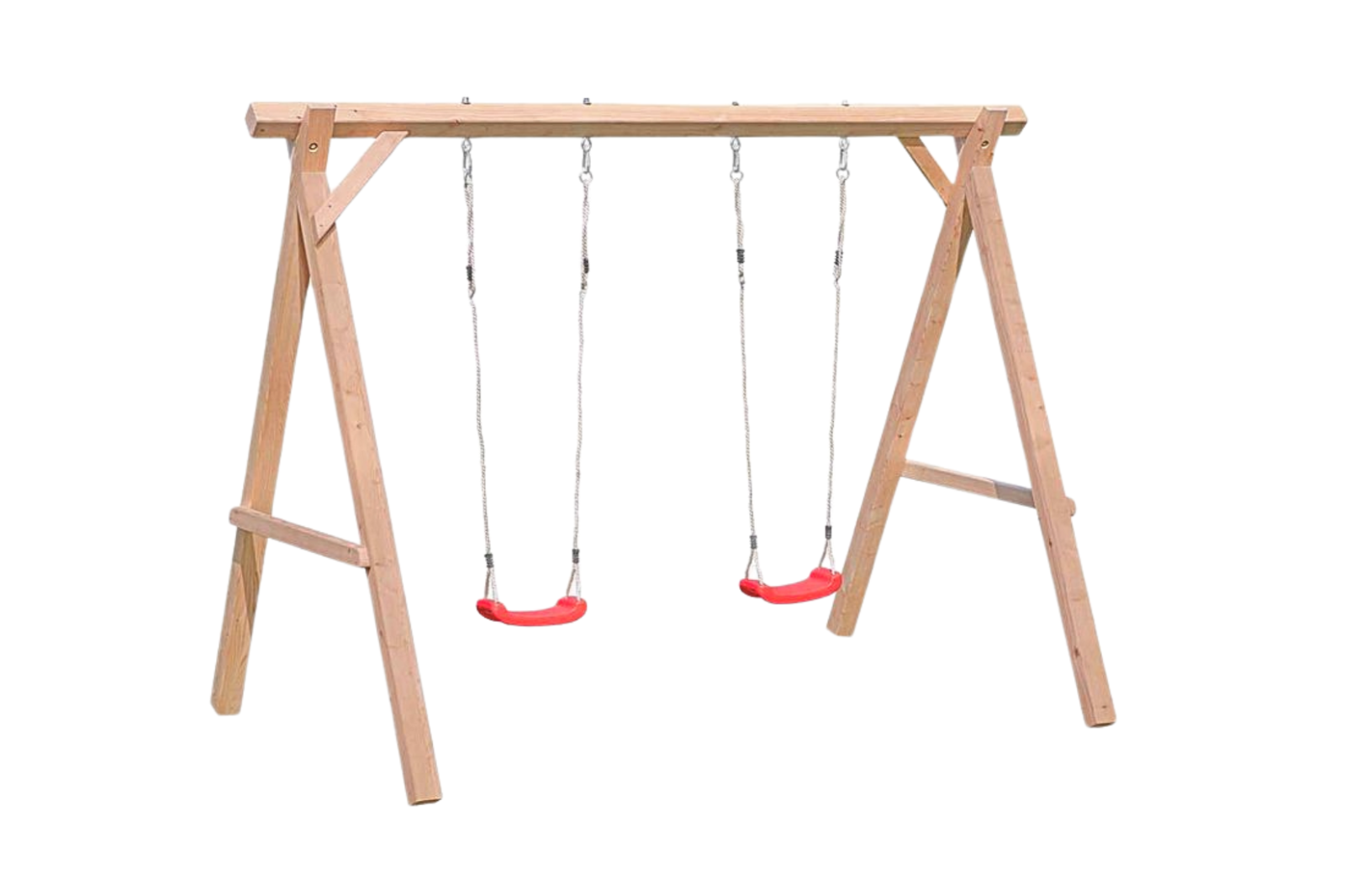 Schaukelgestell aus Lärchenholz Premium 1.2 Doppelschaukel für Kinder Schaukel für Garten
