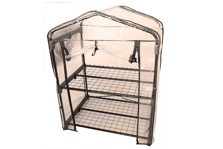 Foliengewächshaus 69x49x93 cm Mini-Treibhaus für Balkon