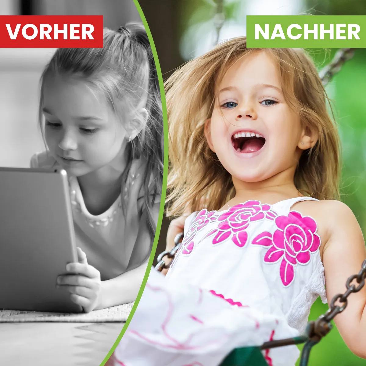 Doppelschaukel Typ 4.2 aus Kiefernholz impägniert mit Podest ohne Rutsche