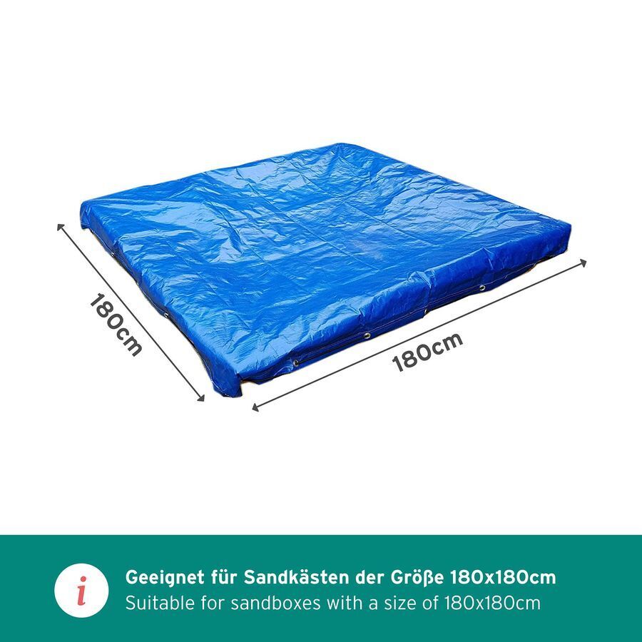 Sandkasten Plane Abdeckung Schutzhülle Abdeckplane mit Schnur für Sandkasten