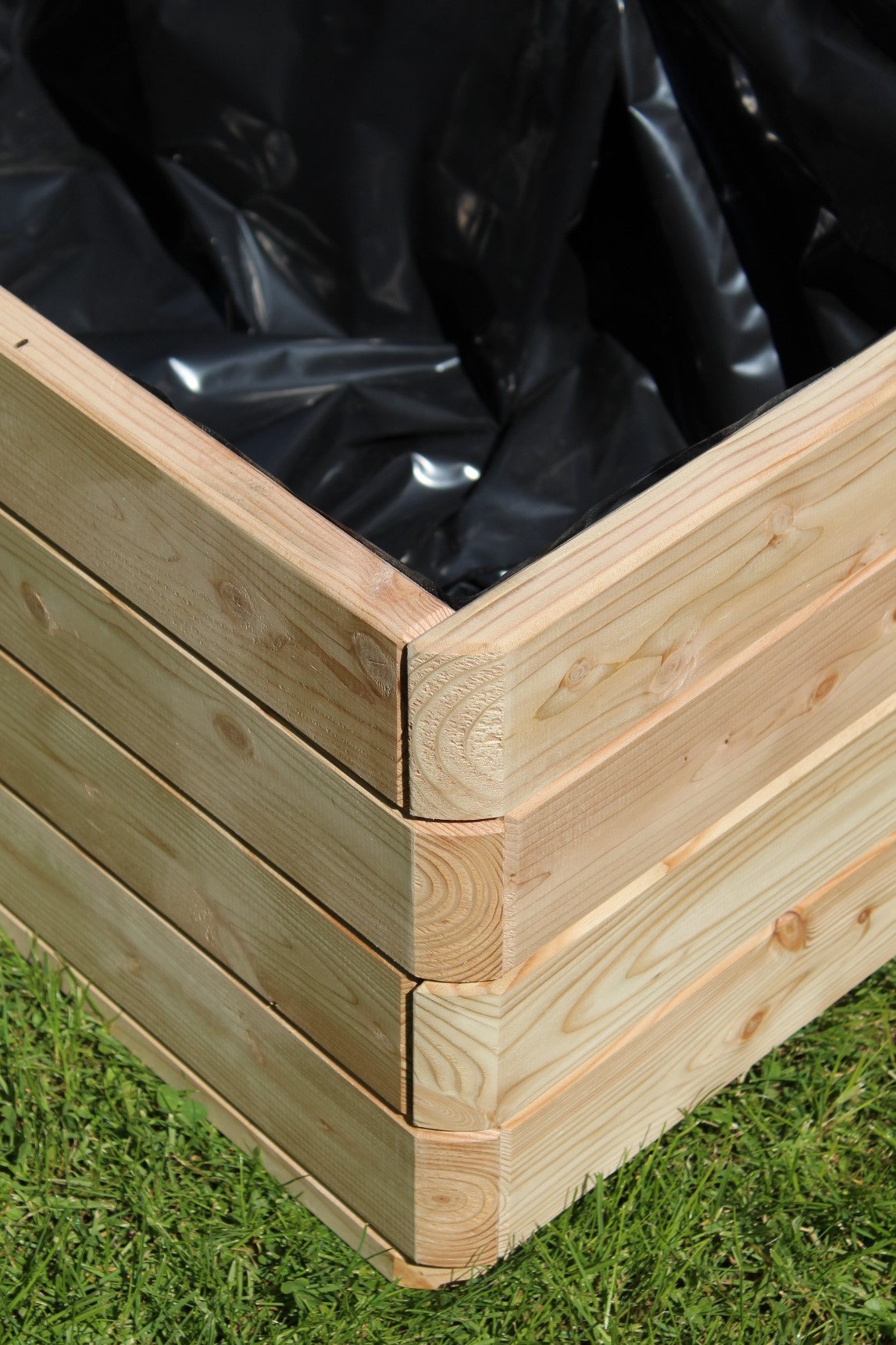 Massiver Pflanzkasten Mammut 100x50xH39 cm aus Lärchenholz natur Blumenkasten Blumentopf Pflanzkübel Kräutertopf