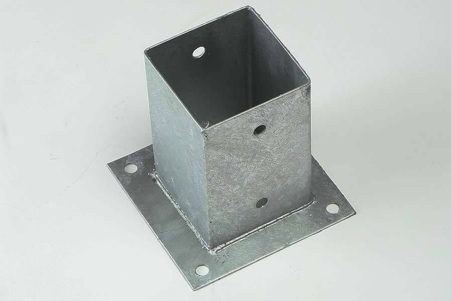 Aufschraubhülse Bodenhülse Pfostenträger Pfostenschuhe zum Aufschrauben für Pfosten