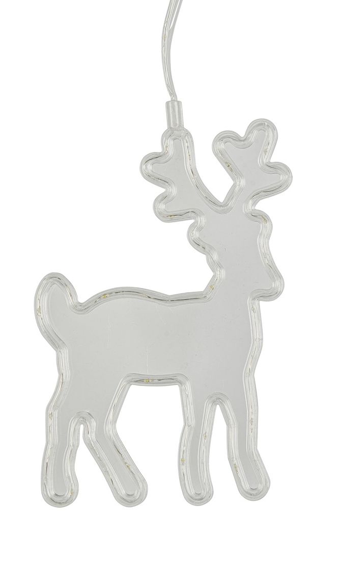 LED-Vorhang Weihnachtsmotive Lichterkette LED warmweiß Fensterdekoration außen innen