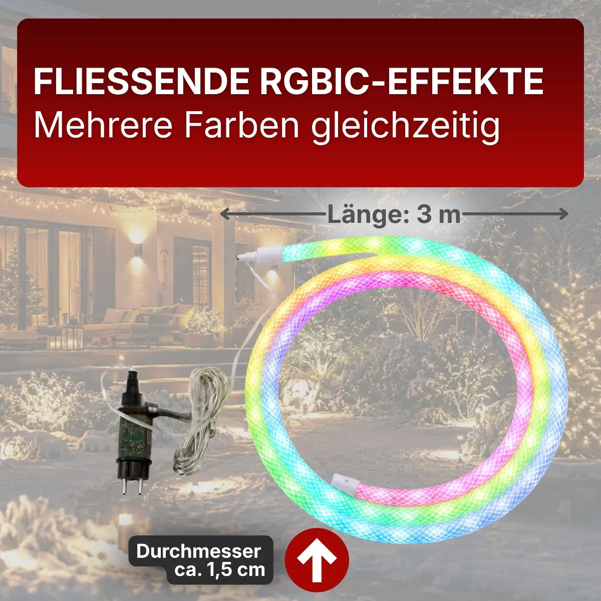 Lichtschlauch 3 m