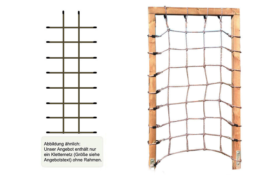 Kletternetz mit Maschenweite 25x25 cm für Spielturm Netz Klettergerüst
