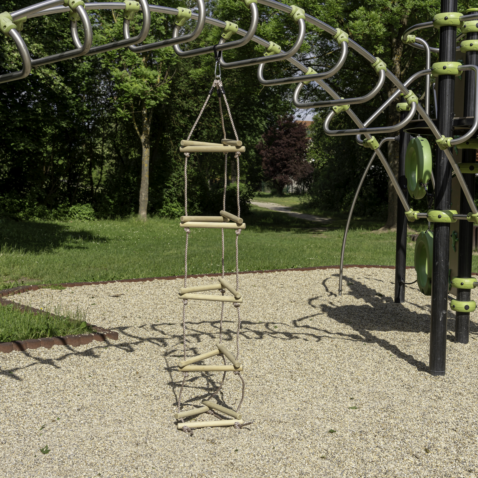 Strickleiter 2 m mit Holzsprossen 5 Ebenen für Kinder Kletterleiter für Spielturm Strickleiter 2 m mit Holzsprossen 5 Ebenen für Kinder Kletterleiter für Spielturm