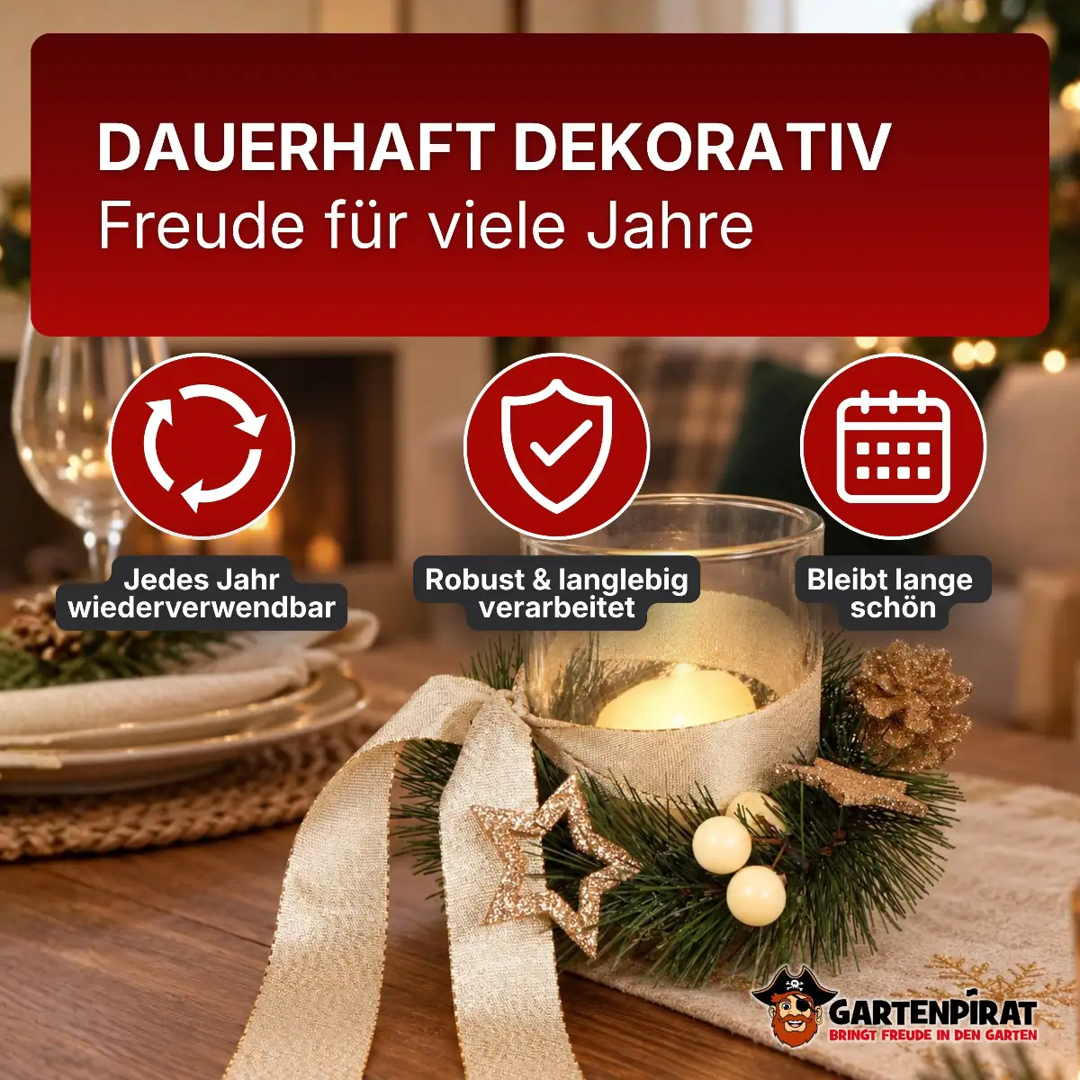 Weihnachtsdekoration für viele Jahre